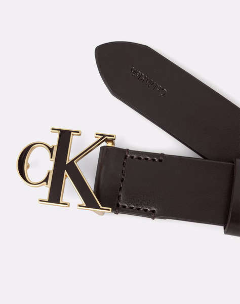 CALVIN KLEIN JEANS ROUND CK BUCKLE 30MM BELT INLAY