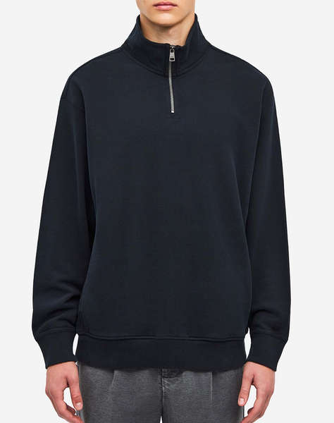 DIRTY LAUNDRY DROPPED SHOULDER HALF-ZIP CREWNECK