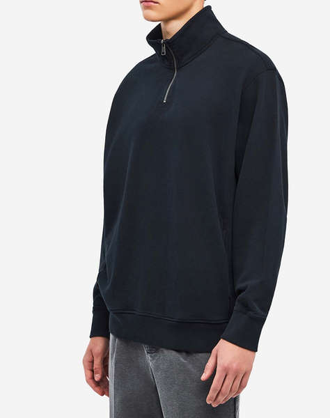 DIRTY LAUNDRY DROPPED SHOULDER HALF-ZIP CREWNECK