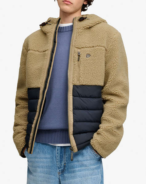 SUPERDRY HOOD OUTDOOR BORG QUILT HYBRID МЪЖКО ЯКЕ