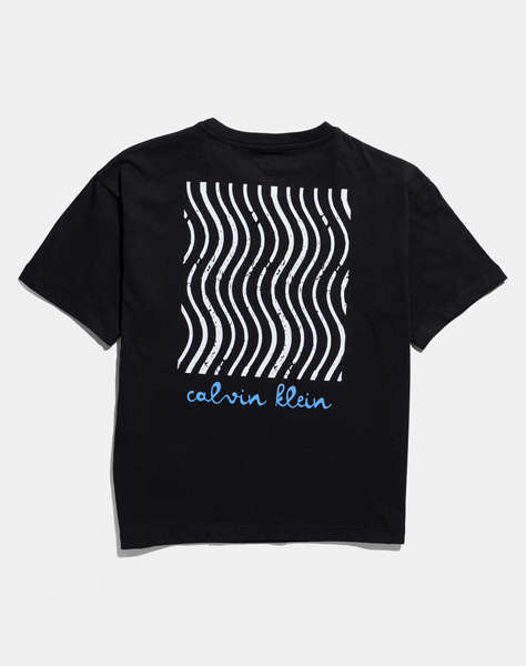 CALVIN KLEIN JEANS WAVE CHEST ARTWORK TEE SS