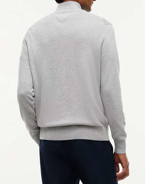 TOMMY HILFIGER PIMA ORG CTN CASHMERE ZIP MOCK
