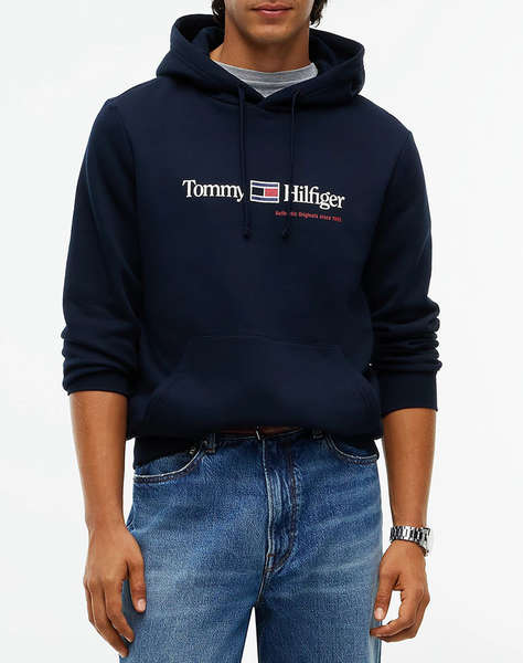 TOMMY HILFIGER RWB GRAPHIC REG FLEECE HOODIE