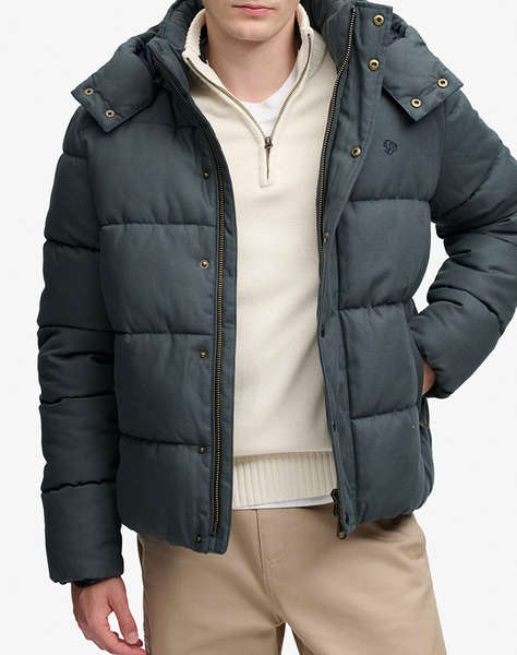 SUPERDRY PREMIUM HOOD CHECK PUFFER JKT МЪЖКО ЯКЕ