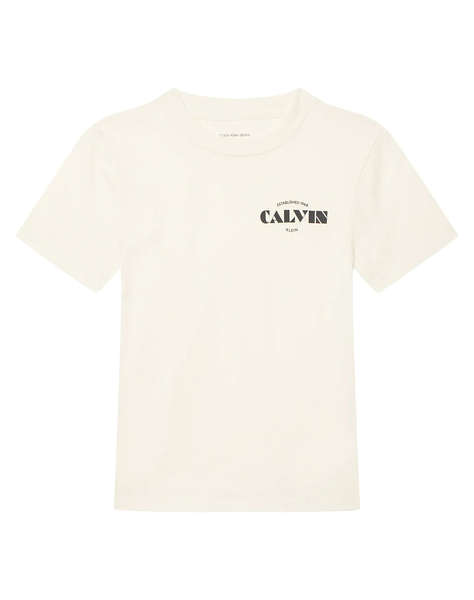 CALVIN KLEIN JEANS CALVIN SMALL CHEST PRINT TEE SS