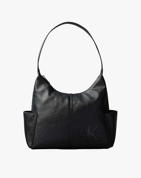 CALVIN KLEIN JEANS POCKETS MONOLOGO L SHOULDER BAG