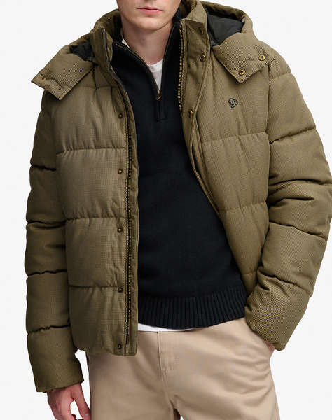 SUPERDRY PREMIUM HOOD CHECK PUFFER JKT МЪЖКО ЯКЕ
