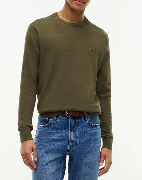 TOMMY HILFIGER PIMA ORG CTN CASHMERE CREW NECK