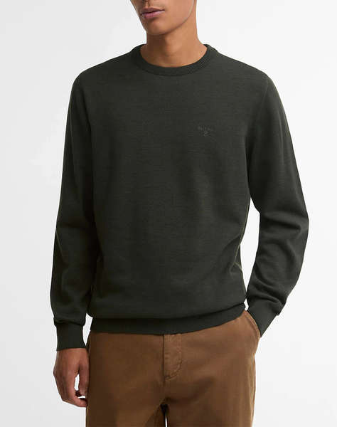 BARBOUR BARBOUR PIMA COTTON CREW NECK SWEATER