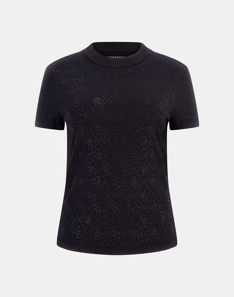 GUESS SS MOCK NECK ALL OVER 4G TEE ДАМСКА БЛУЗА
