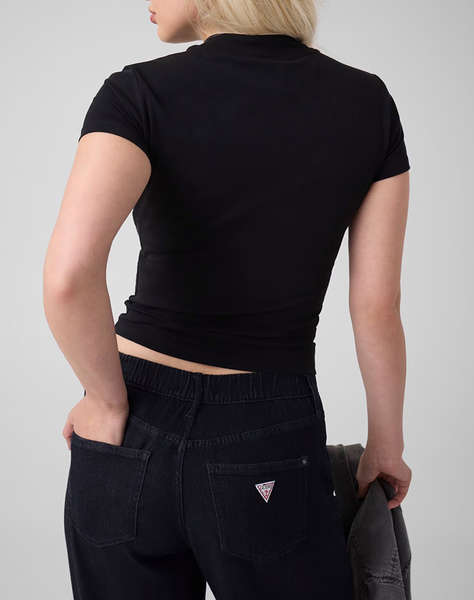 GUESS SS MOCK NECK ALL OVER 4G TEE ДАМСКА БЛУЗА