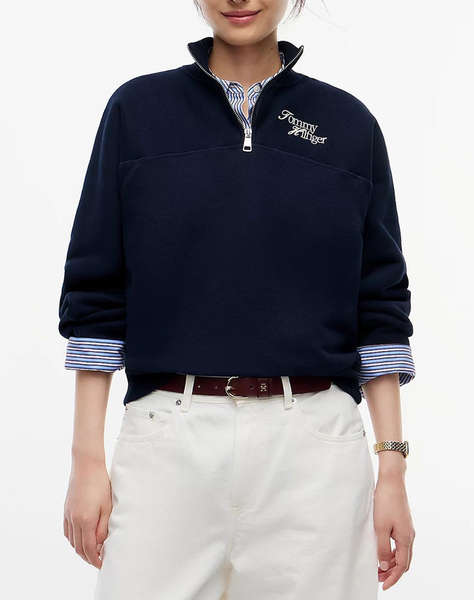 TOMMY HILFIGER SCRIPT REG MK-NK HALF ZIP SWT