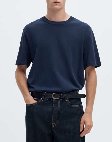 SELECTED SLMCOLMAN SS O-NECK TEE NOOS
