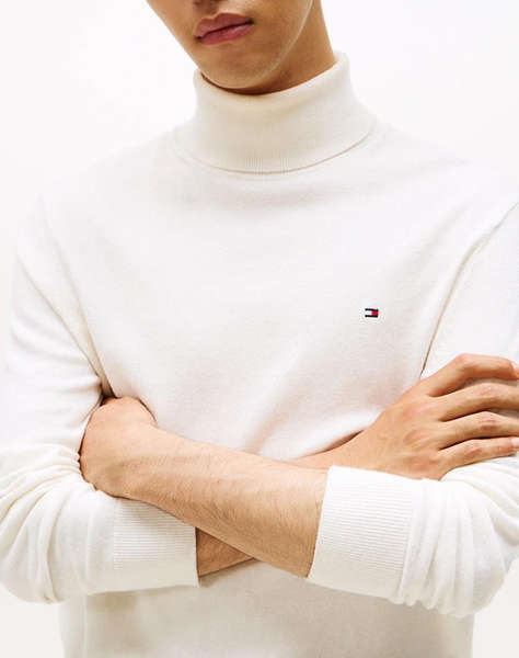TOMMY HILFIGER PIMA ORG CTN CASHMERE ROLL NECK