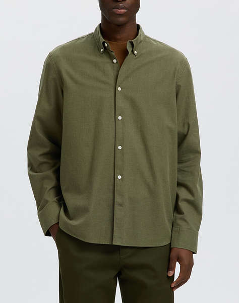 SELECTED SLMCOLE-JAY REG MELANGE LS SHIRT NOOS
