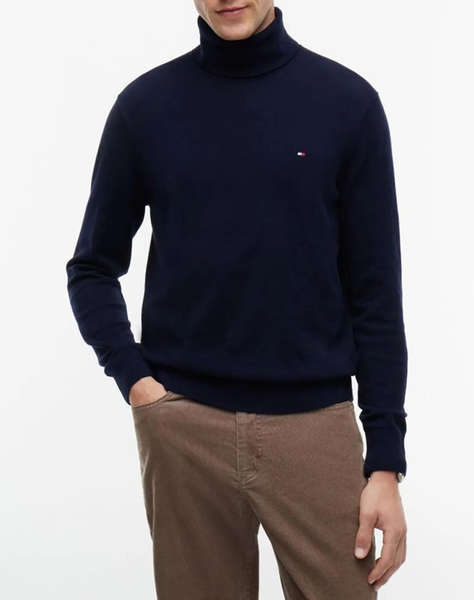 TOMMY HILFIGER PIMA ORG CTN CASHMERE ROLL NECK