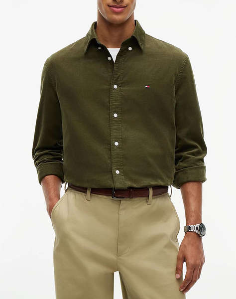 TOMMY HILFIGER SOLID CORDUROY RF SHIRT
