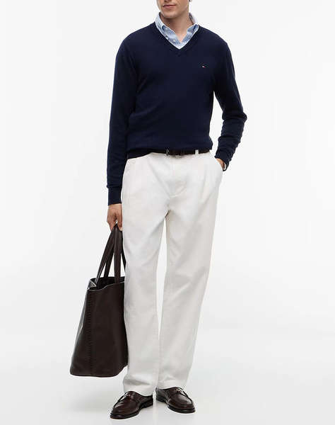 TOMMY HILFIGER PIMA ORG CTN CASHMERE V NECK