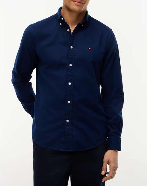 TOMMY HILFIGER FLEX FLANNEL SOLID RF SHIRT