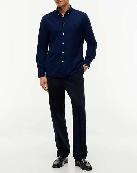 TOMMY HILFIGER FLEX FLANNEL SOLID RF SHIRT