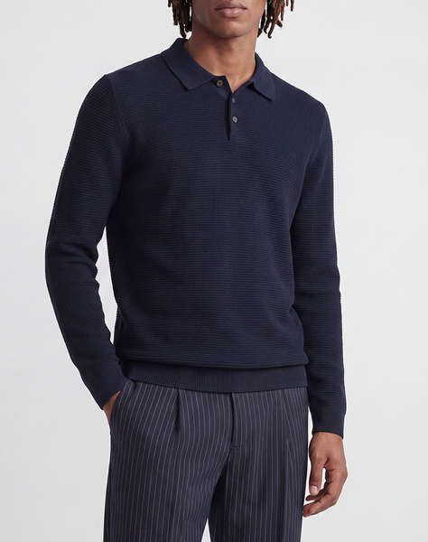 JACK&JONES JPRBLURILEY KNIT POLO LS