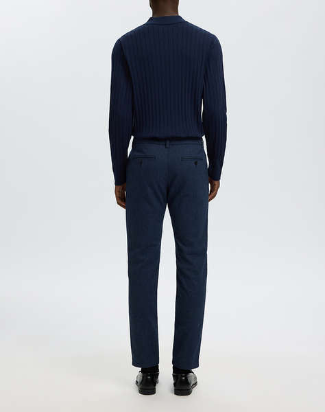SELECTED SLMTORINO LS KNIT RIB POLO NOOS