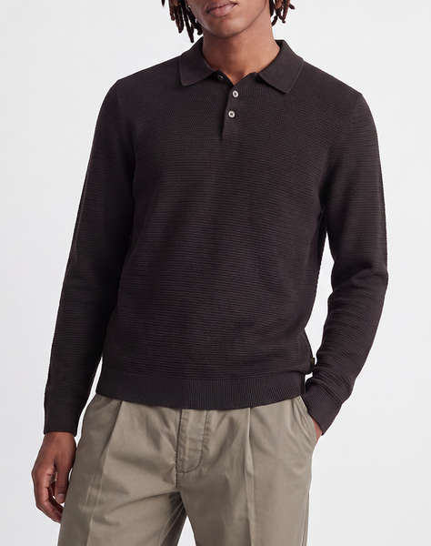 JACK&JONES JPRBLURILEY KNIT POLO LS