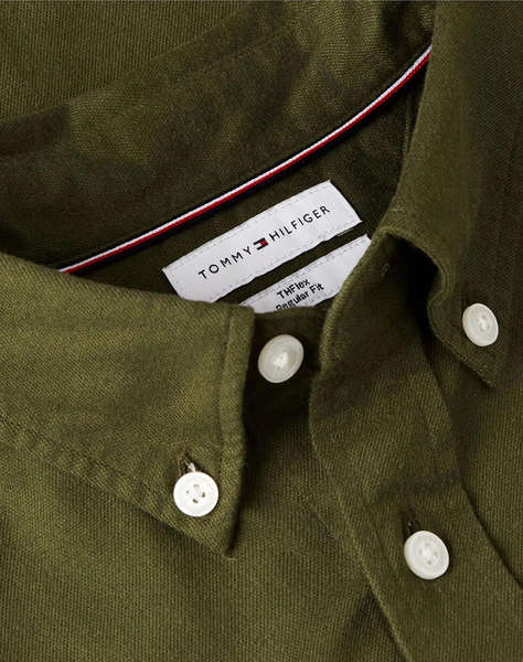 TOMMY HILFIGER FLEX FLANNEL SOLID RF SHIRT