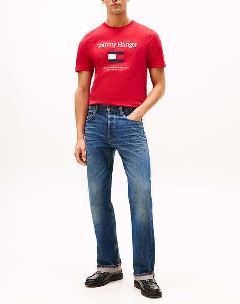 TOMMY HILFIGER TOMMY EMBRO FLAG TEE