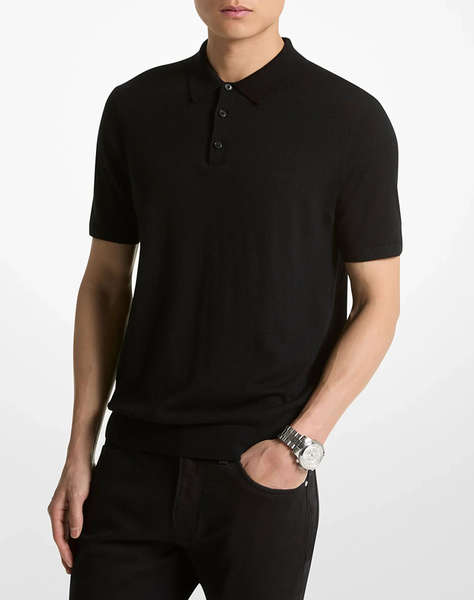 MICHAEL KORS CORE MERINO SS POLO- EMB