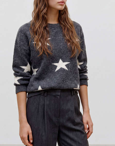 VERO MODA VMDOFFY INTARSIA LS O-NCK PULLOV GA NOOS