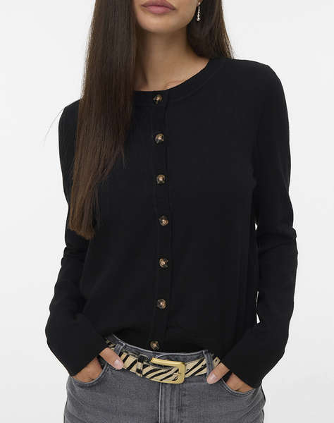 VERO MODA VMSABA PLAIN LS O-NECK CARDIGAN NOOS