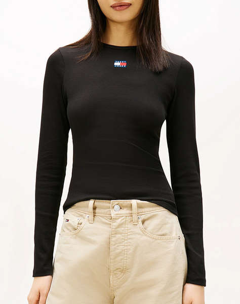 TOMMY JEANS TJW SLIM LS BADGE TEE EXT
