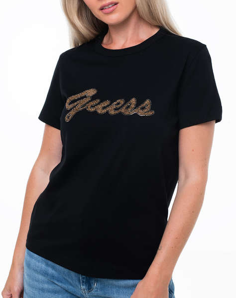 GUESS SS CN BEADS SCRIPT TEE ДАМСКА БЛУЗА