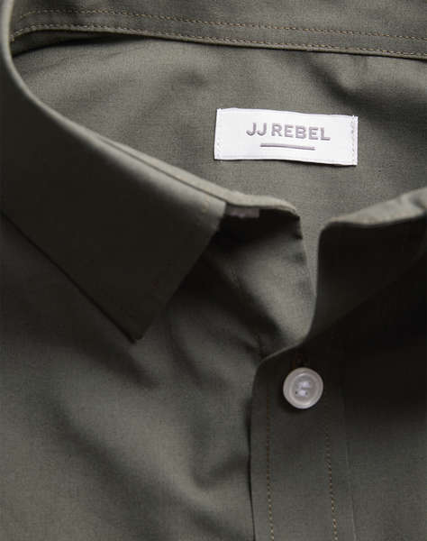 JACK&JONES JREBGAVIN SOLID SHIRT LS NOOS