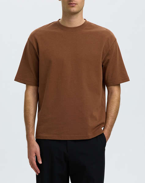 SELECTED SLMLOOSEOSCAR SS O-NECK TEE NOOS