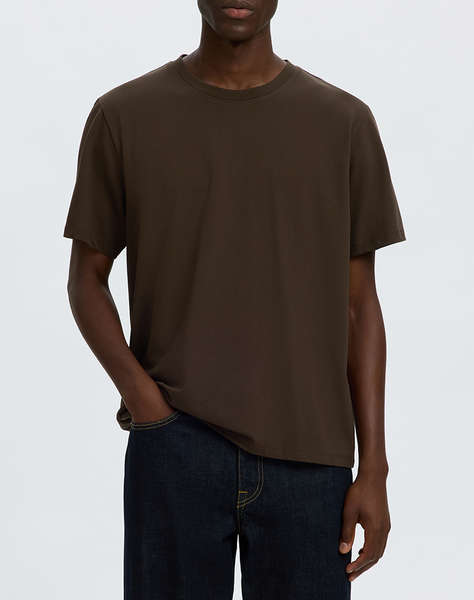 SELECTED SLMATLAS SS O-NECK TEE NOOS