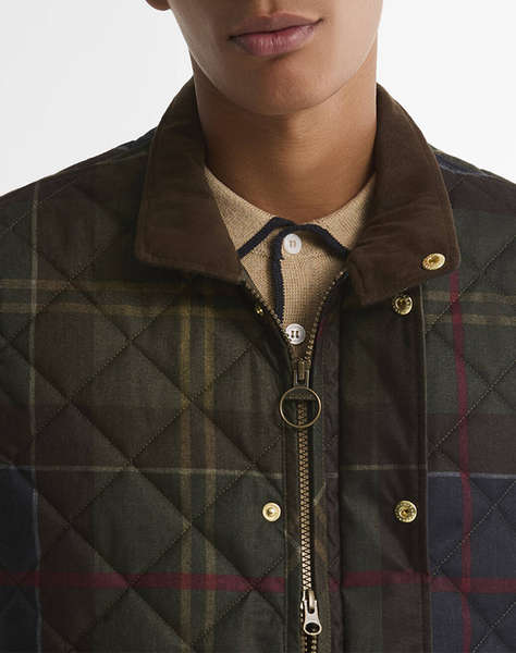 BARBOUR BARBOUR ICONS TARTAN LOWERDALE QUILTED GILET