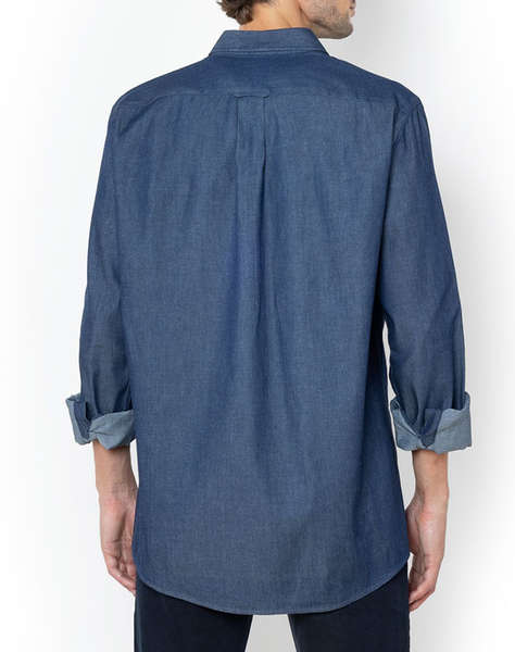 THE BOSTONIANS РИЗА DENIM REGULAR FIT Plain DENIM Button-down Regular Fit