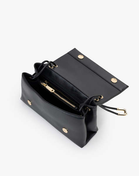 VALENTINO ЧАНТА 100%ПОЛИУРЕТАН ИТАЛИЯ NERO 1SZ