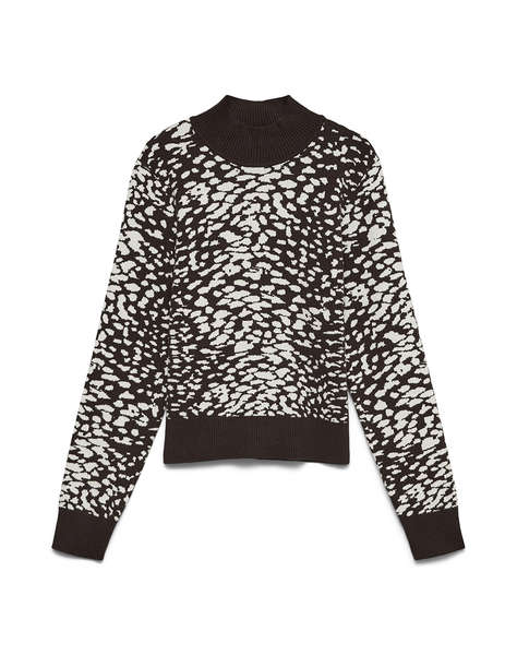 VERO MODA VMARIA ART LS HIGH-NECK PULLOVER GA