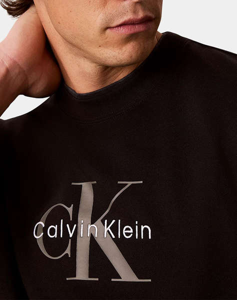 CALVIN KLEIN JEANS CL LS 350TERRY MNLG CN SWTSHRT