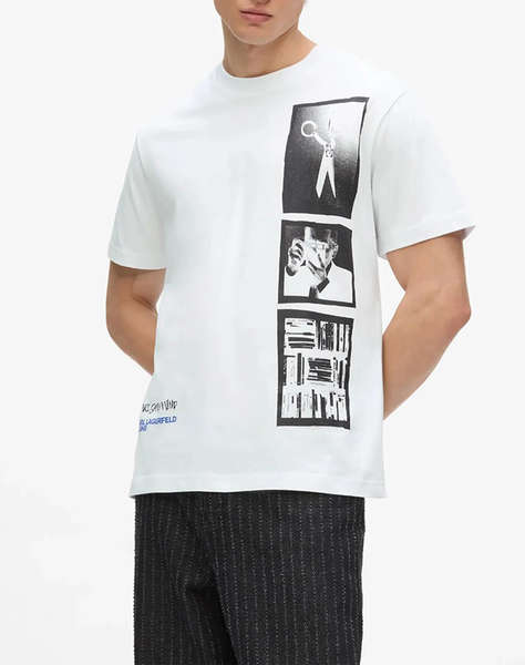 KARL LAGERFELD JEANS KLJ REG KARL POLAROID TEE