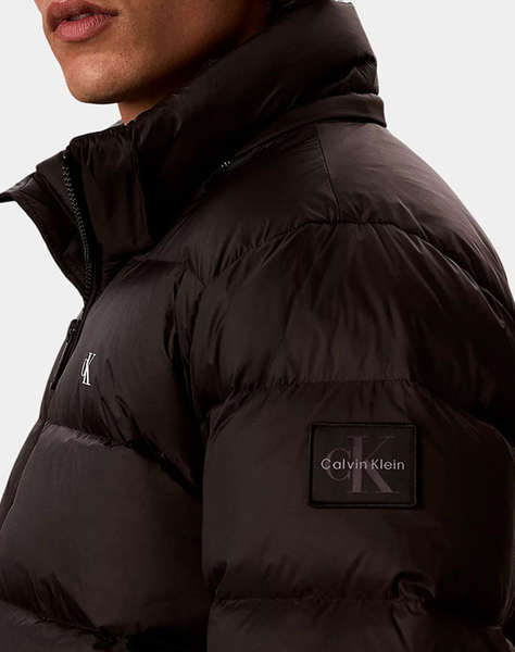 CALVIN KLEIN JEANS LS NYLON ZIP OFF HOOD DOWN PUFFE