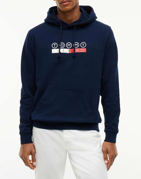 TOMMY JEANS TJM REG DNA PLAY HOODIE