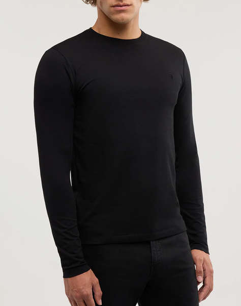 TRUSSARDI SLIM FIT LS T-SHIRT - ESSENTIAL LEVRIERO - STRETCH JERSEY