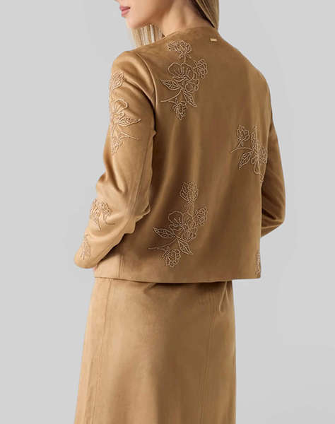 GUESS OCEANE SUEDE BEADING JKT ДАМСКО ЯКЕ