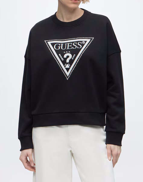 GUESS CN TRIANGLE GLITTER SWEATSHIRT ДАМСКИ СУИЧЪР