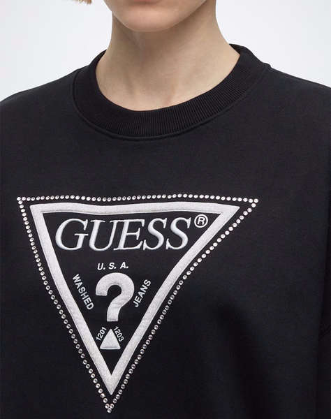 GUESS CN TRIANGLE GLITTER SWEATSHIRT ДАМСКИ СУИЧЪР