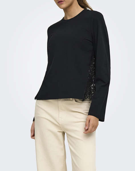 ONLY ONLLANIA L/S LACE TOP CS JRS